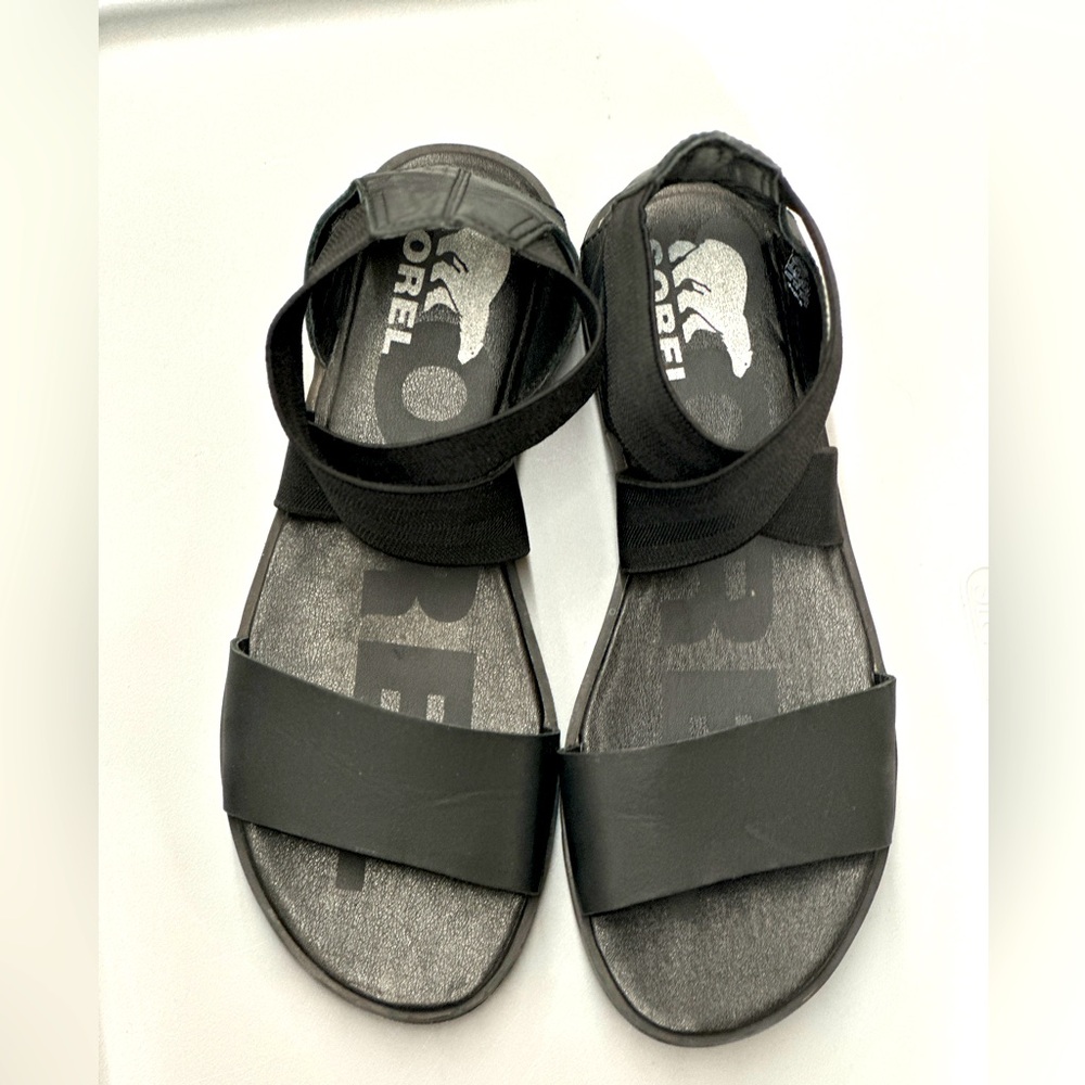 SOREL Ella II Sandal Black Size 7.5